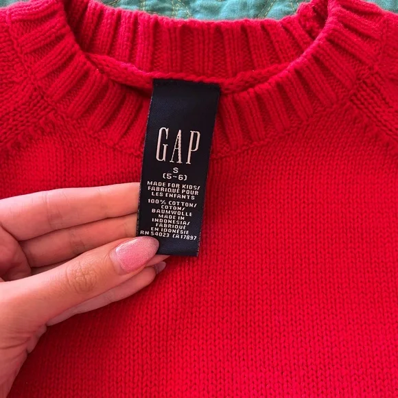Vintage Thick Knit Unisex Kids Gap Sweater NWOT - Picture 2 of 4